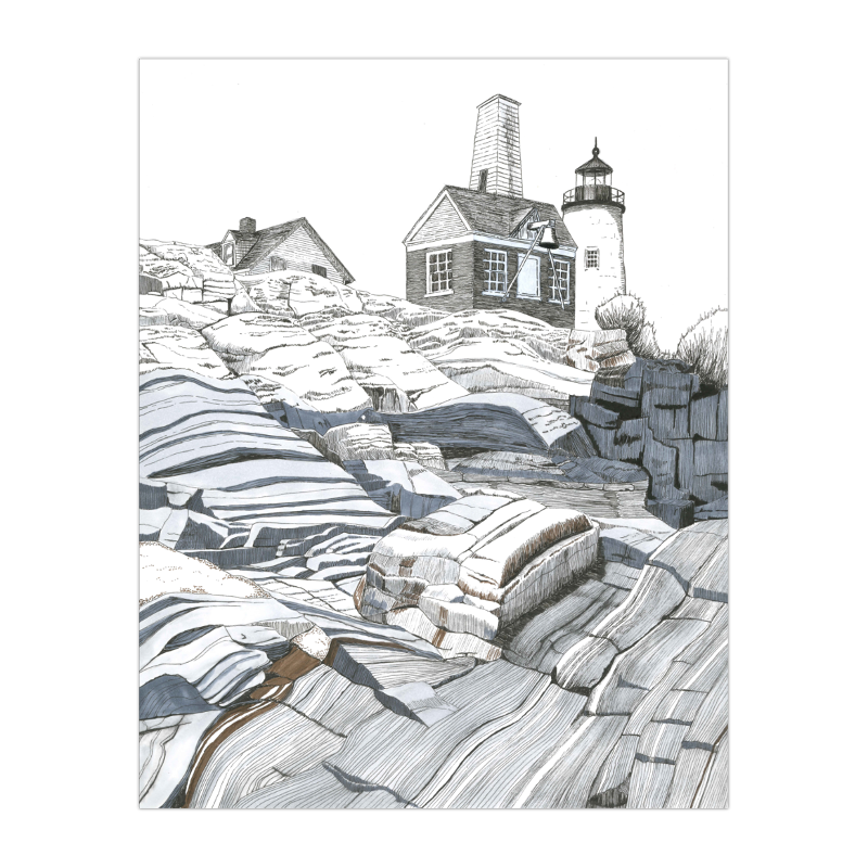 2017 Pemaquid Rocks 11x14 Print.png