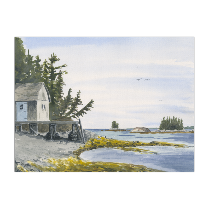 2026 Hatchet Cove Wharf 9x12 Print.png
