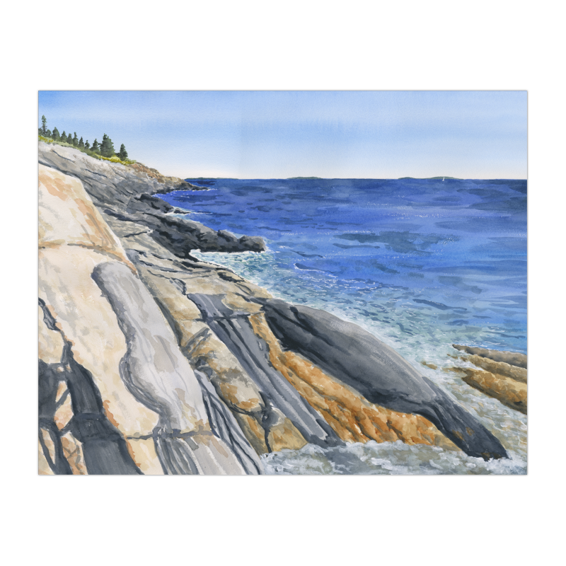 2026 Muscongus Bay from Pemaquid 11x14 Paper Print.png