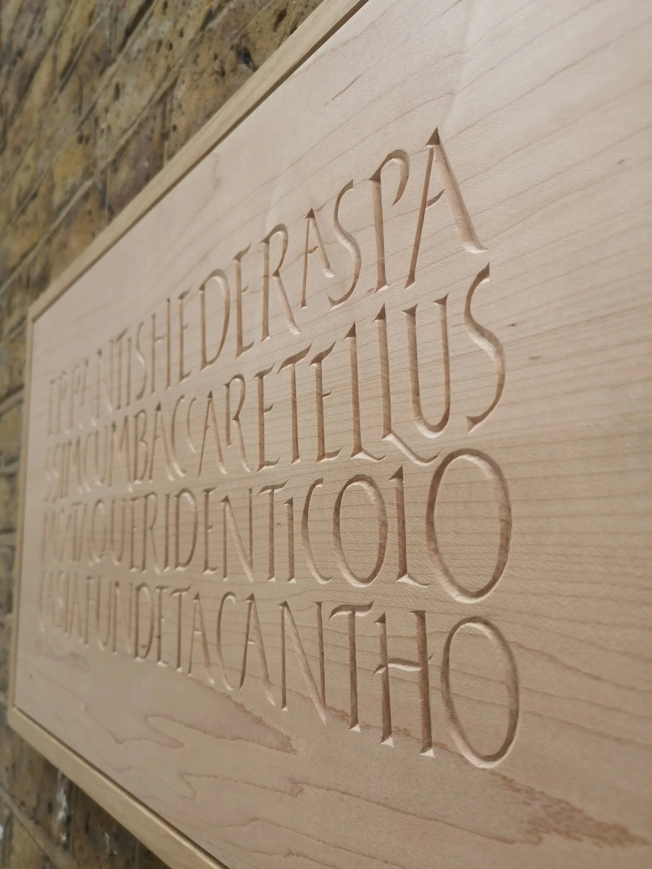 Roman Lettering Project