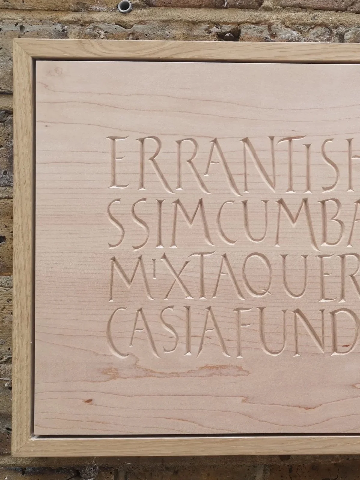 Roman Lettering Project