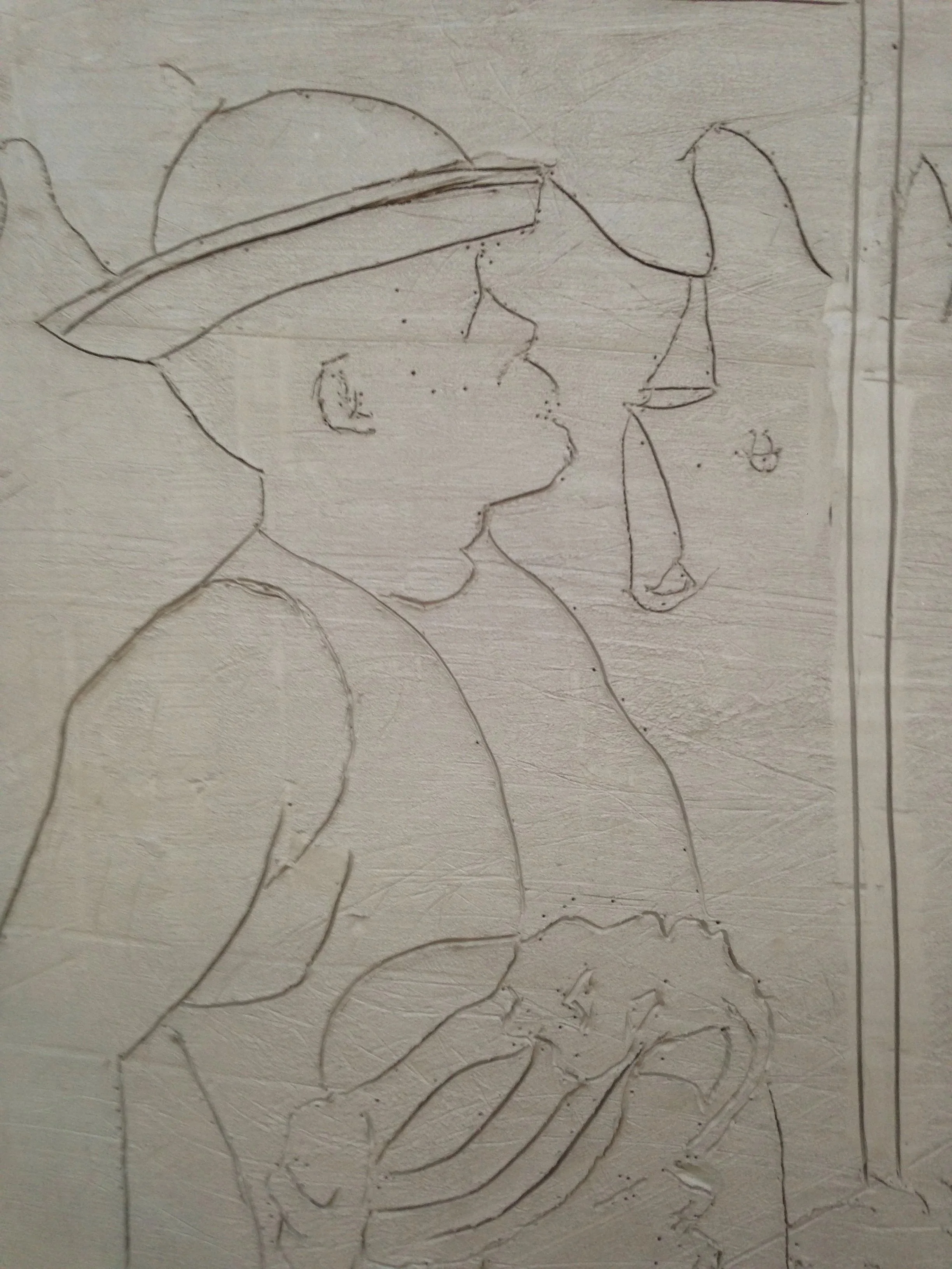 Clay relief study 