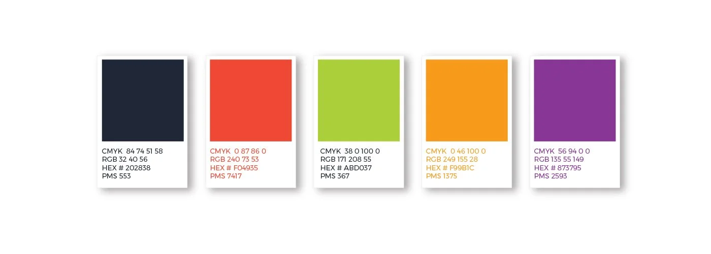 Actual Veggie burgers  color palette