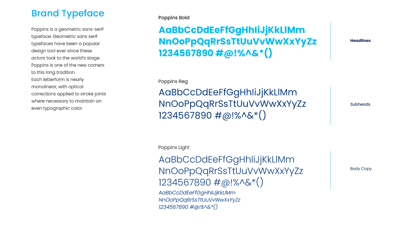 StudyDate typography