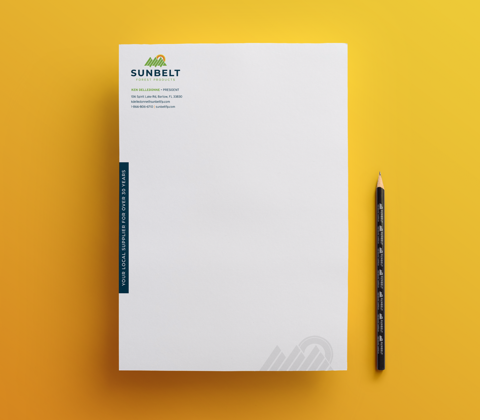 Sunbelt letterhead design
