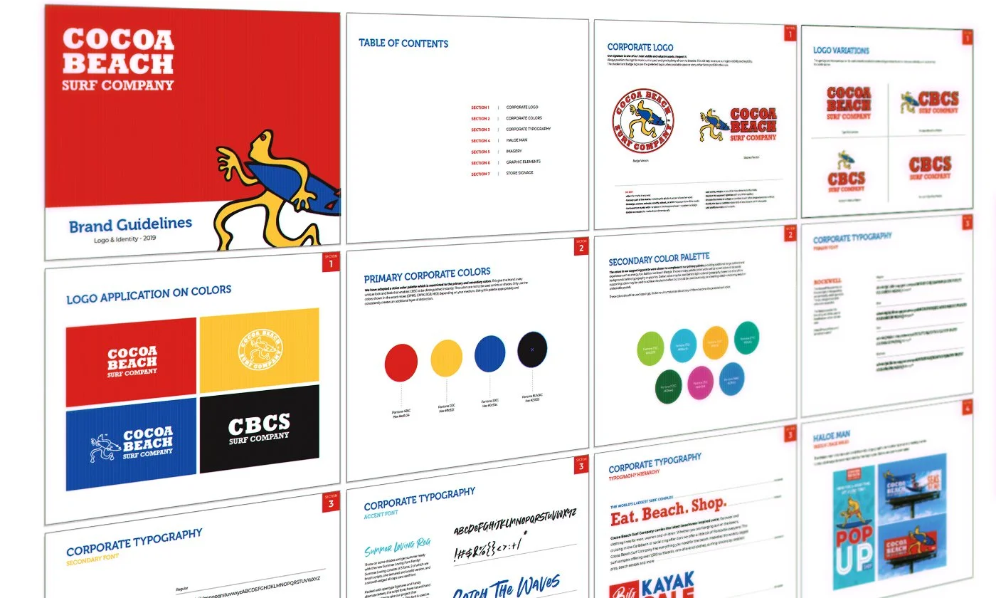 Cocoa Beach Surf Company branding
