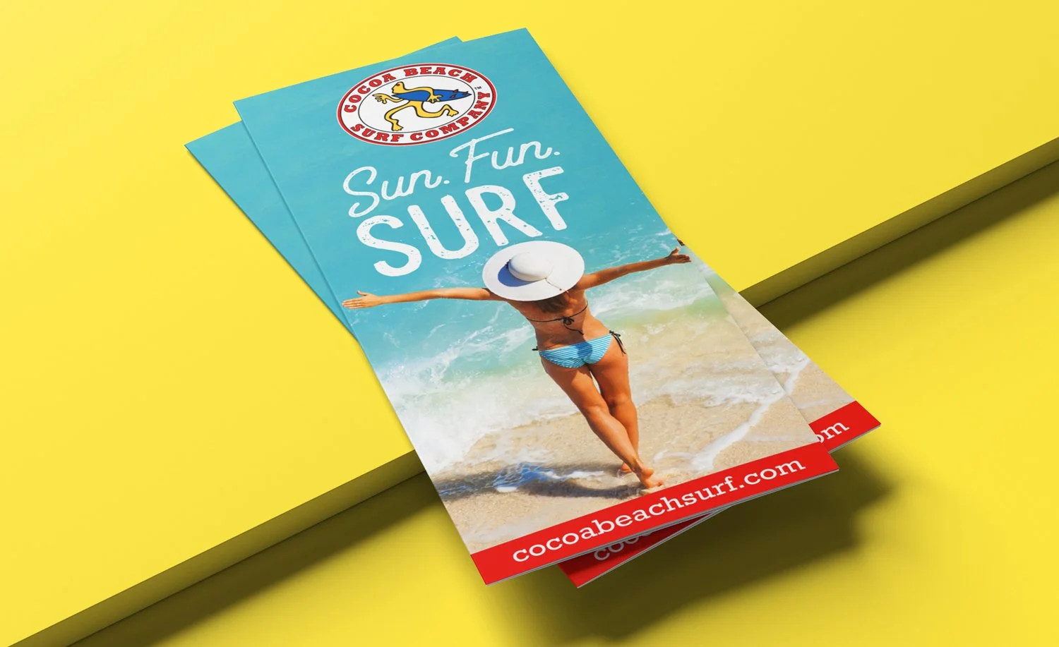 Cocoa Beach Surf Company brochure design