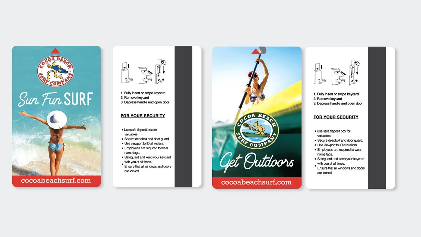 Cocoa Beach Surf Company card design