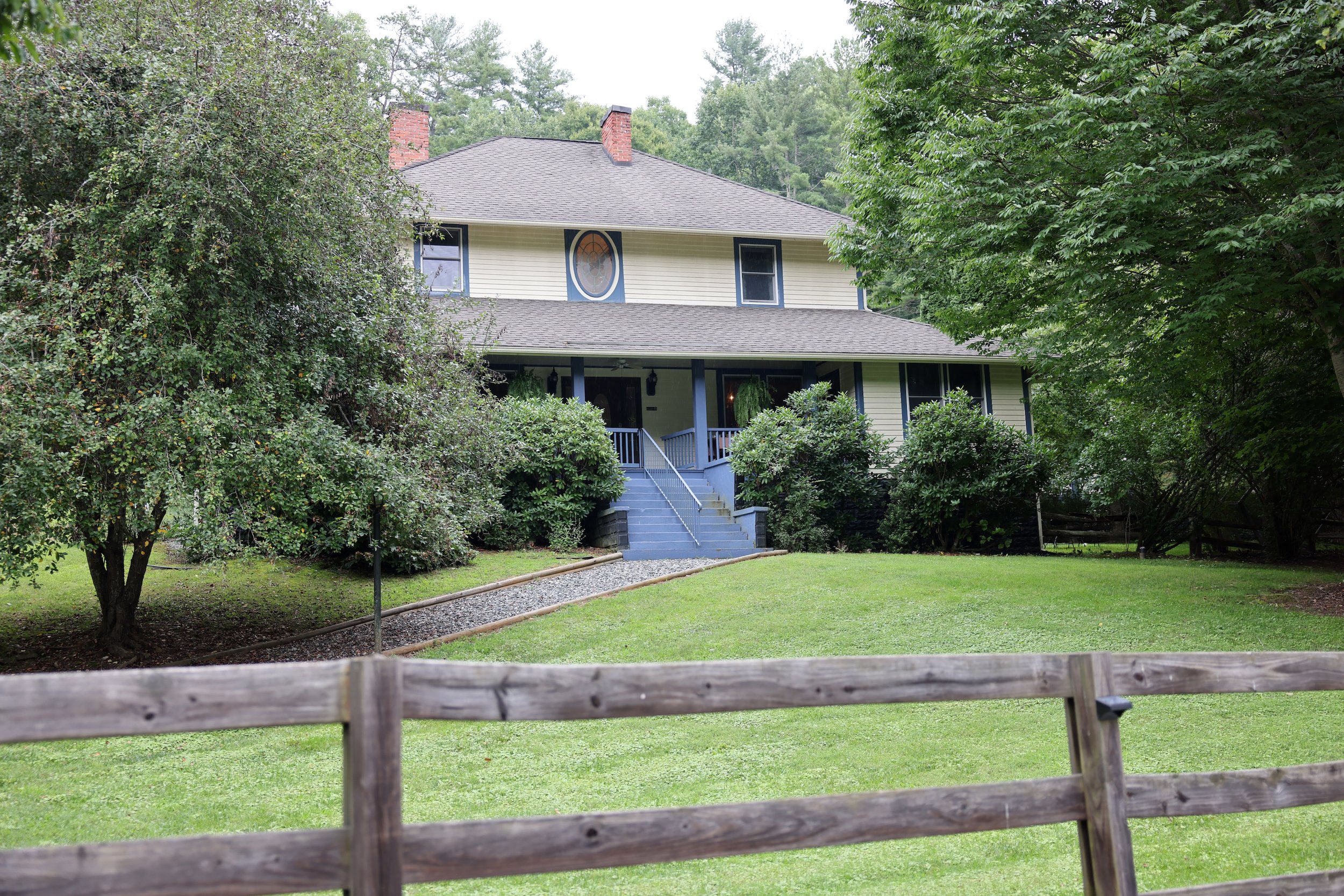 Stines House, the seven-bedroom historic home at Twin Willows in Mars Hill, North Carolina.