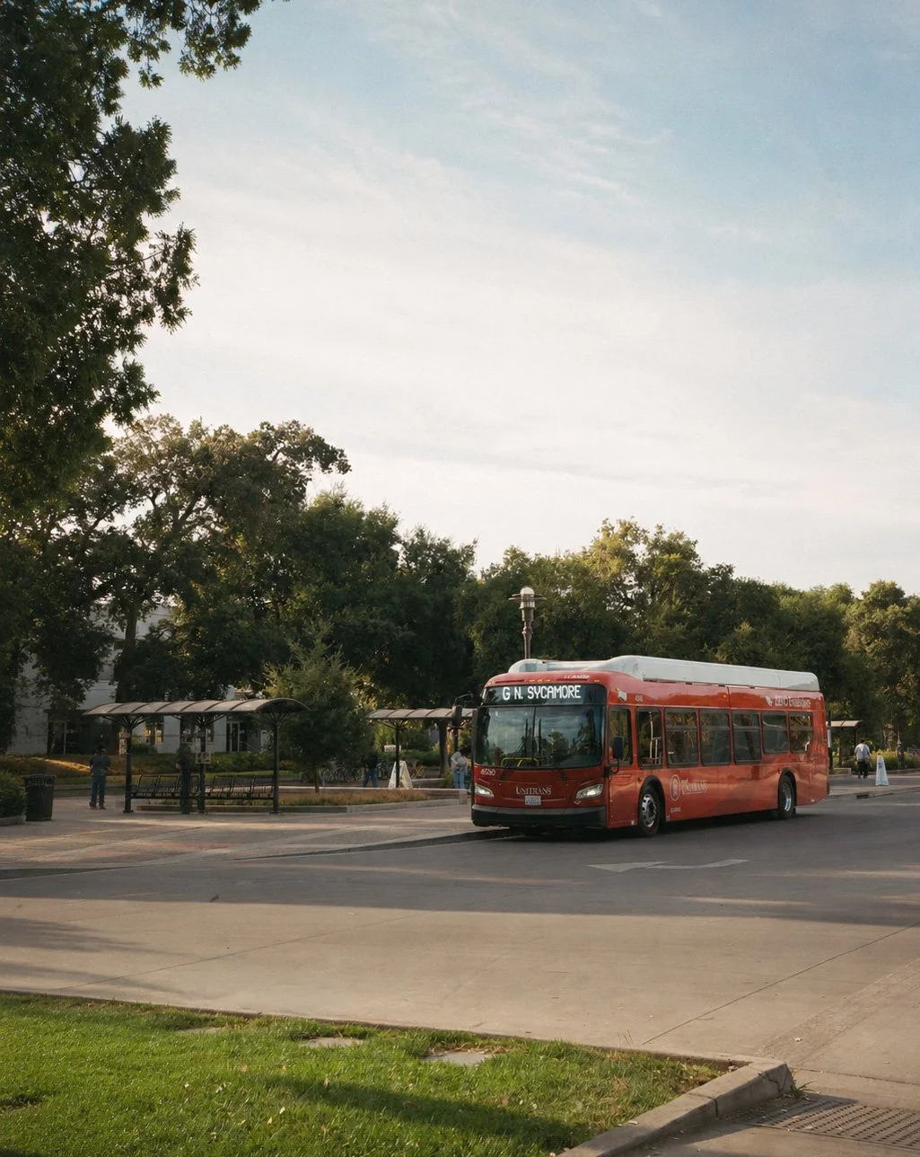 UC Davis Campus Bus Image