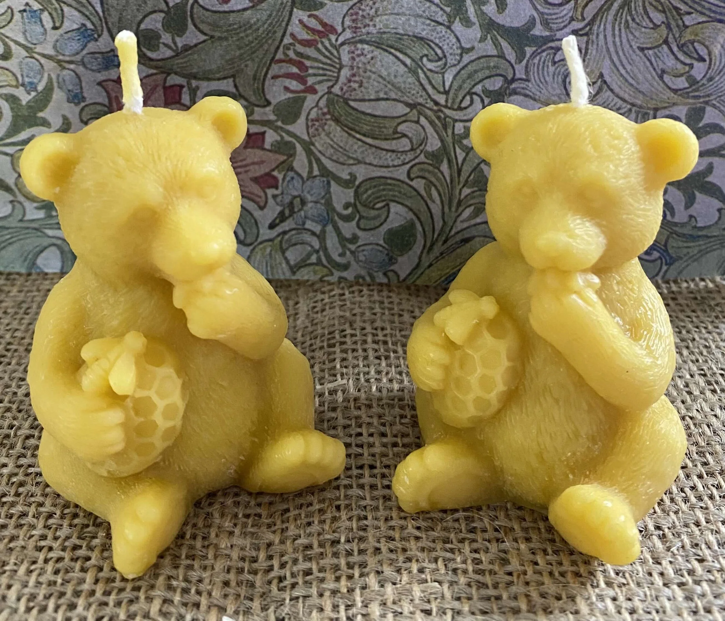 Beeswax Honey Bear Candle – 100% Pure Beeswax