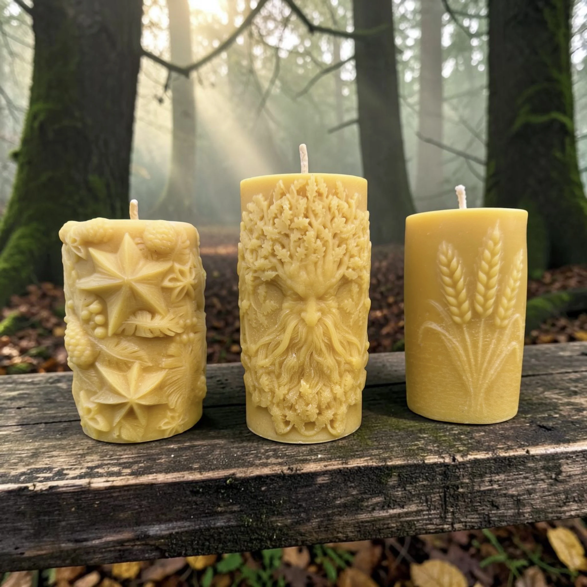 The Beeswax Collection — Three Seasonal Candles, Handcrafted by a UK Beekeeper