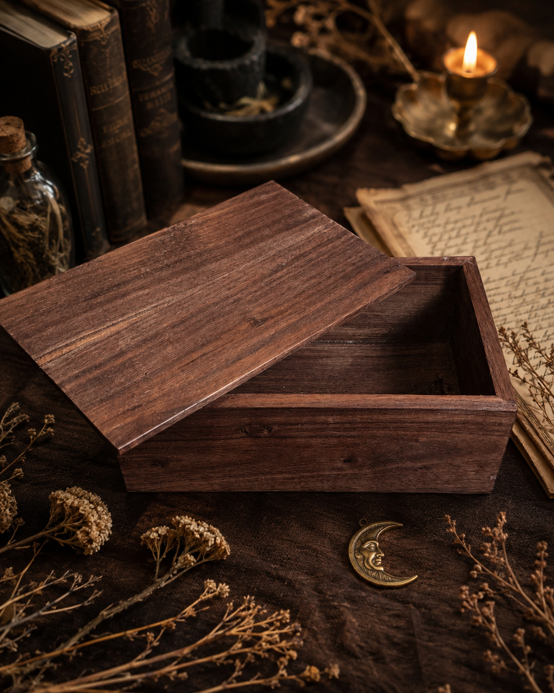 Black Walnut Keeping Box No. 02