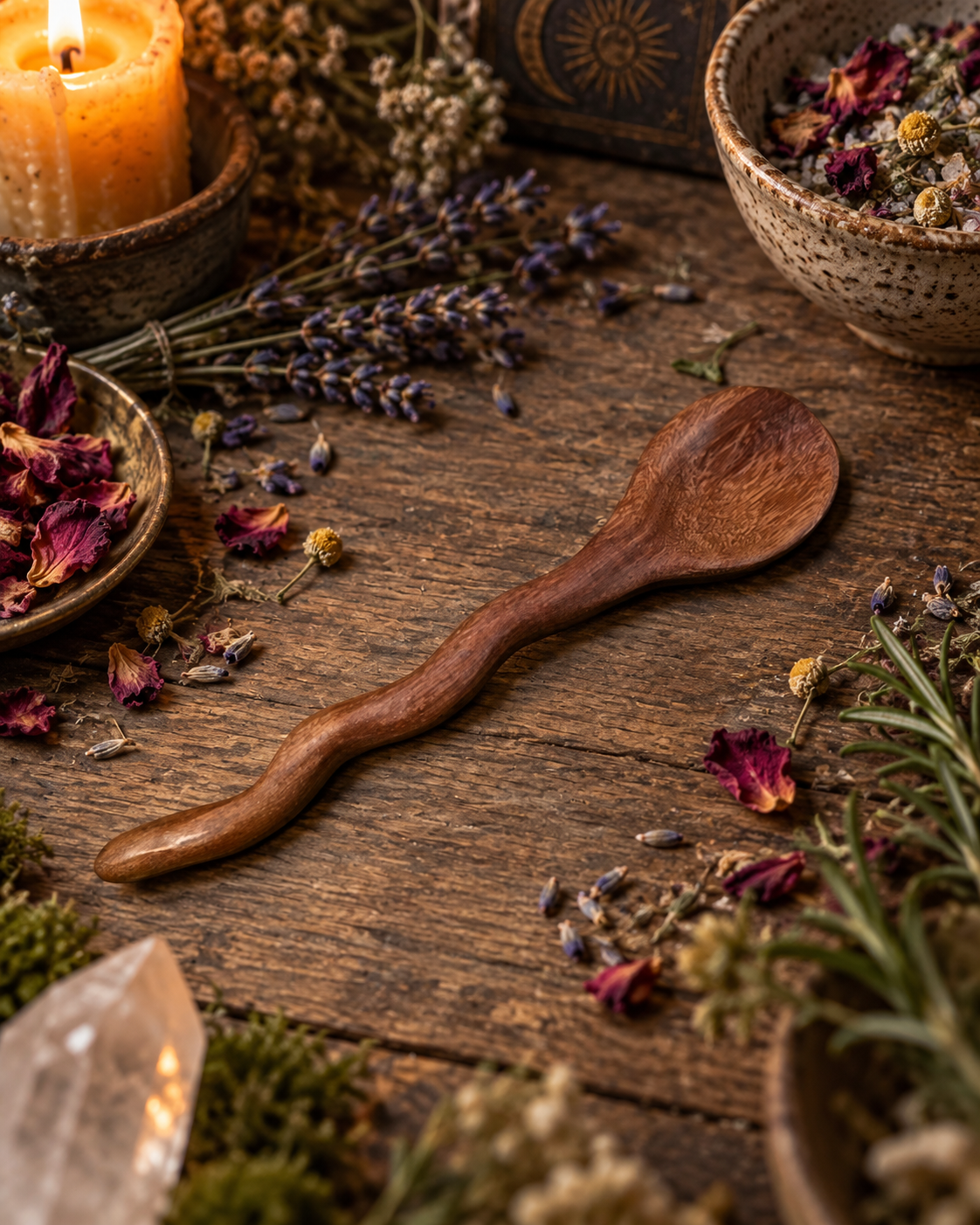 African Padauk Ritual Spoon