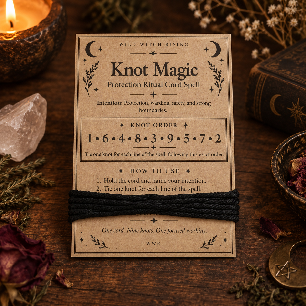 Knot Magic Ritual Cord Spell