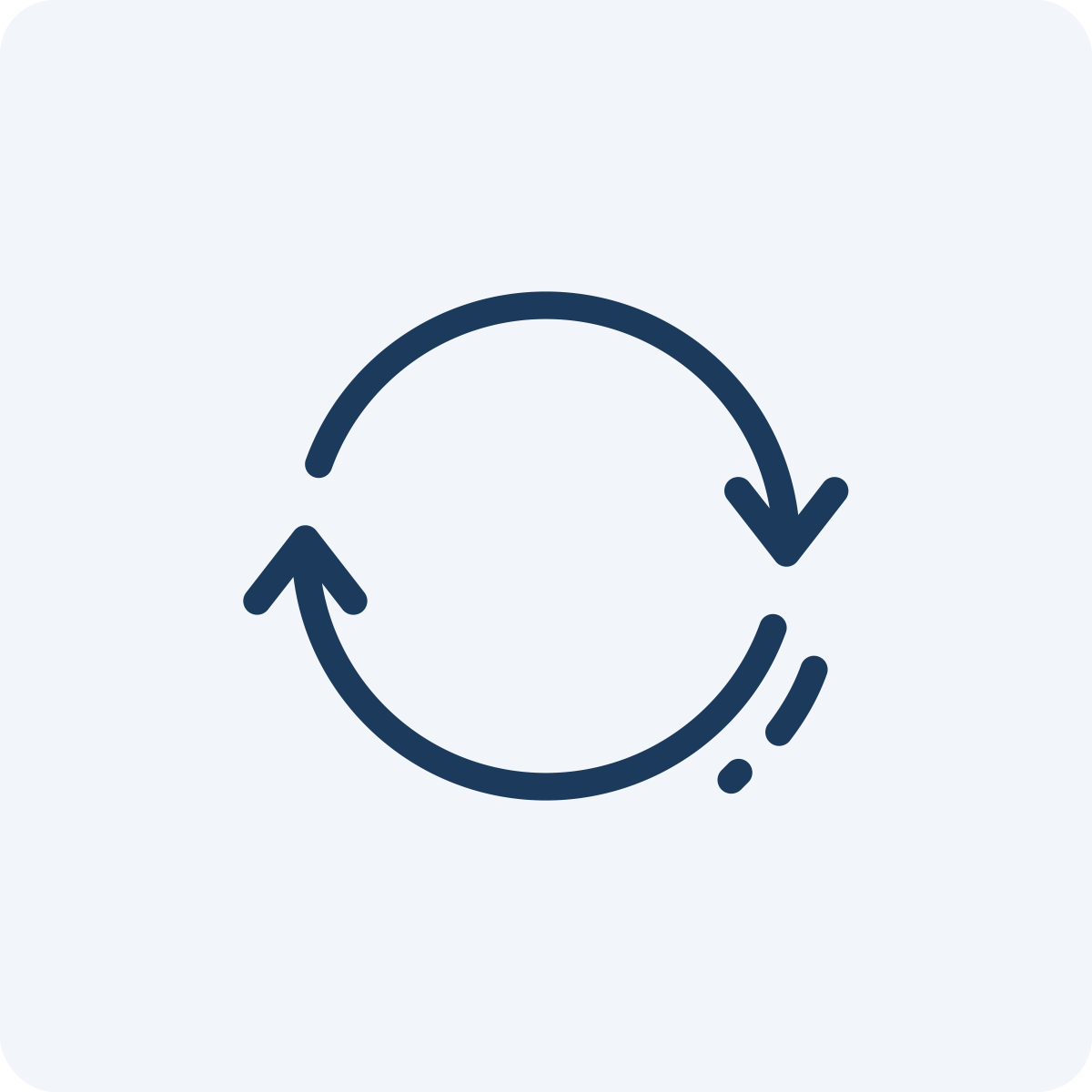 Two curved arrows forming a circle, indicating refresh or reload.
