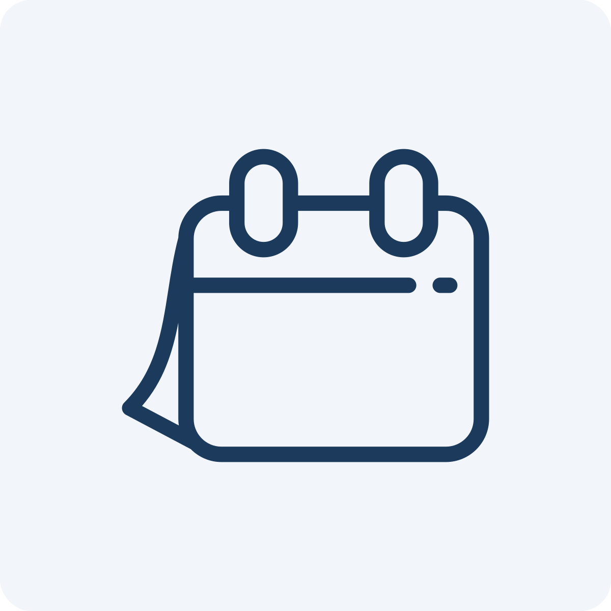 Icon of a handbag with a luggage tag attached.