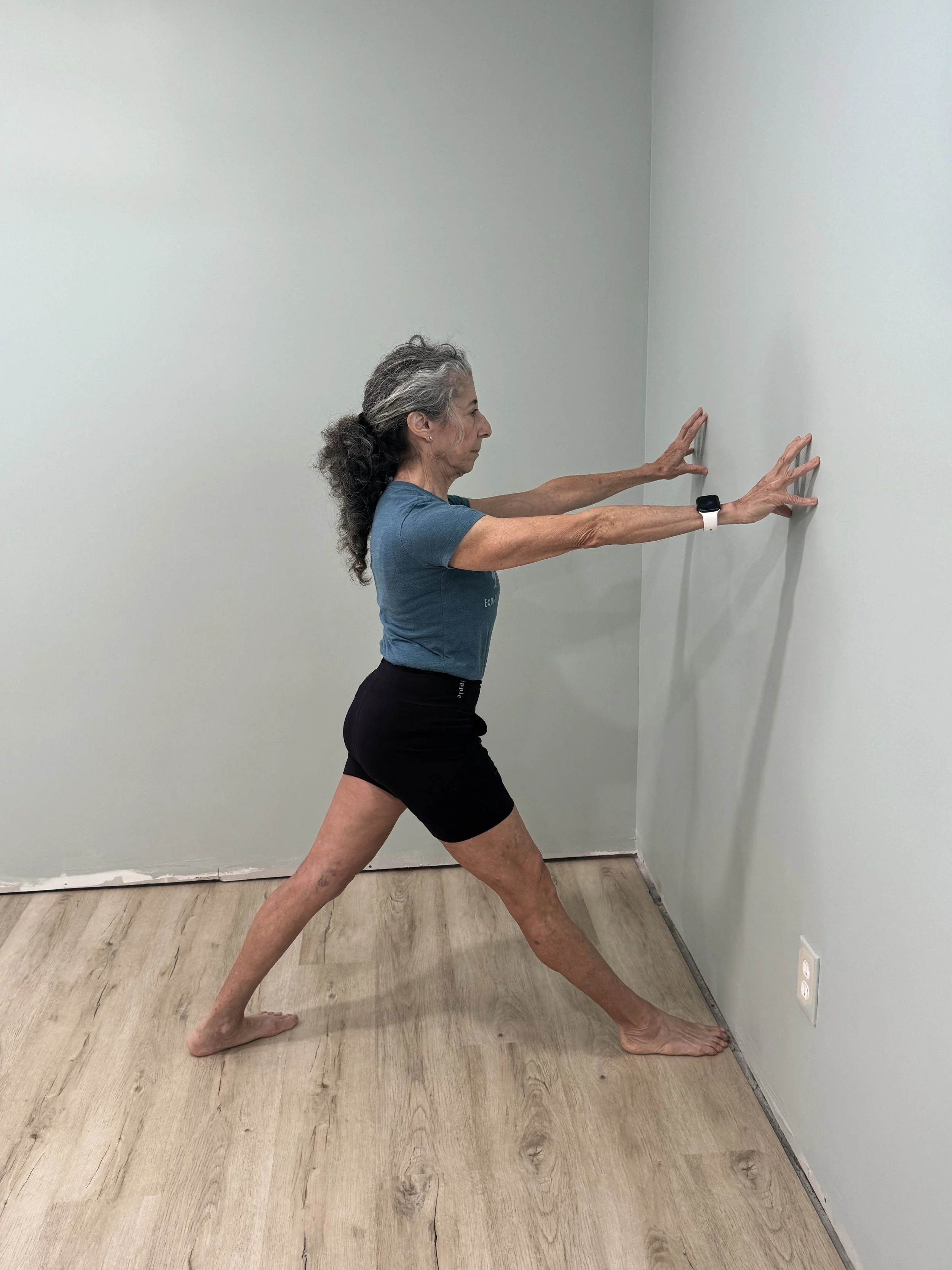 Parsvottanasana (supported forward bend with sides extended)