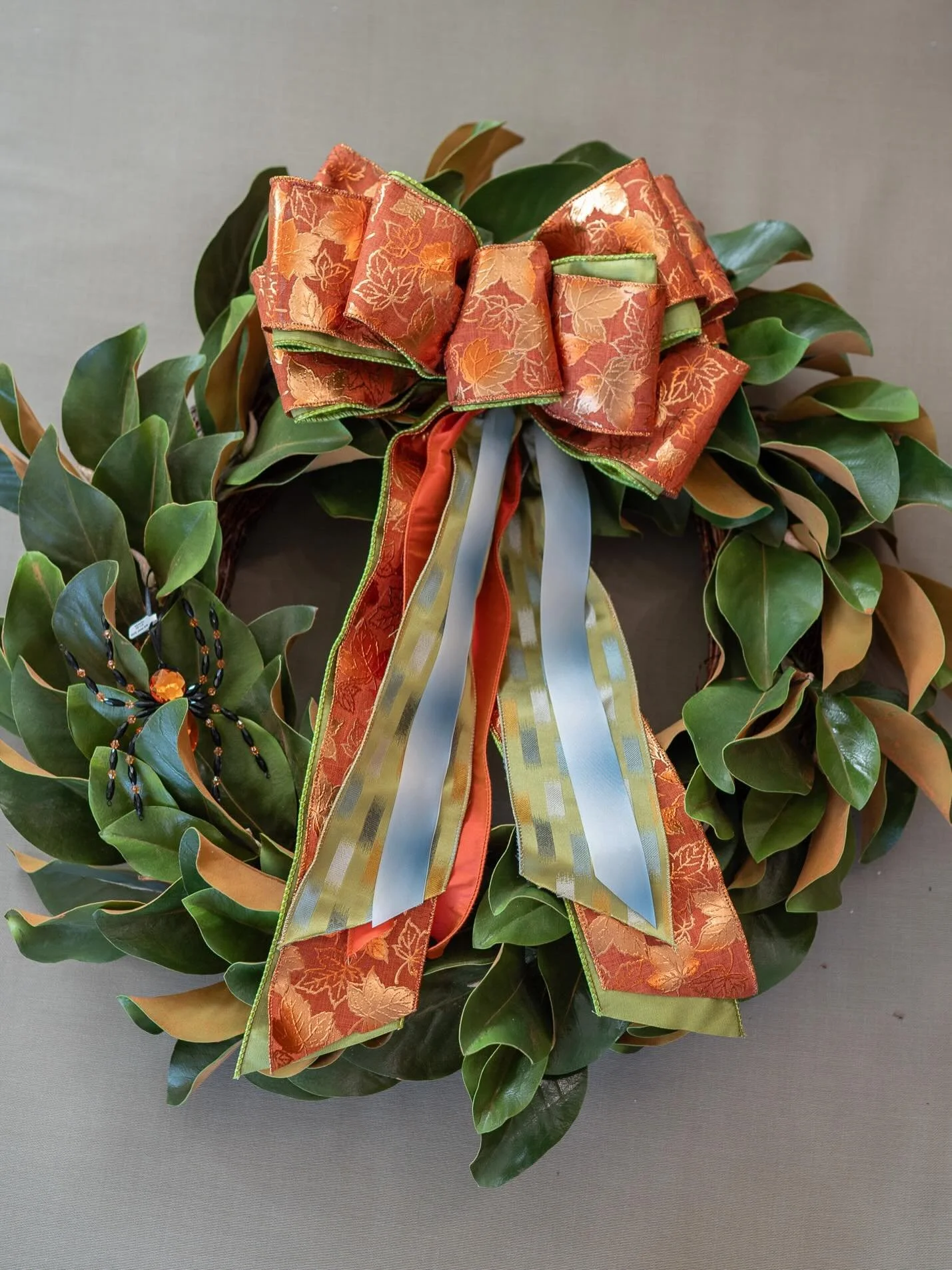 A classic that never goes out of style! 

Our beautiful magnolia wreaths are back at Topiaries, available in 24&rdquo;, 30&rdquo;, and 36&rdquo; sizes. And of course, no wreath is complete without one of Leslie&rsquo;s gorgeous custom-made bows!

Tim