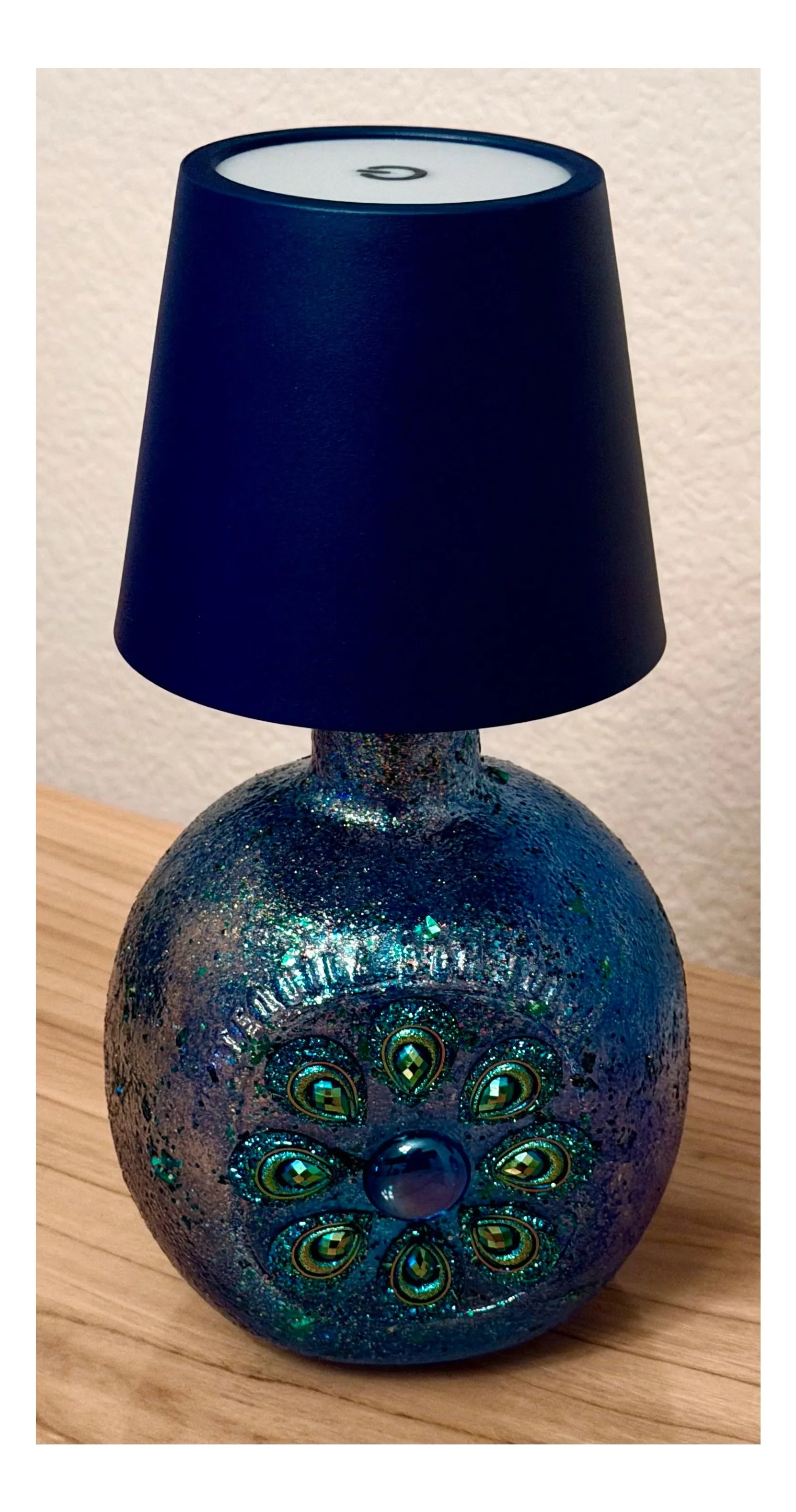Custom Mosaic Bottle Lamp
