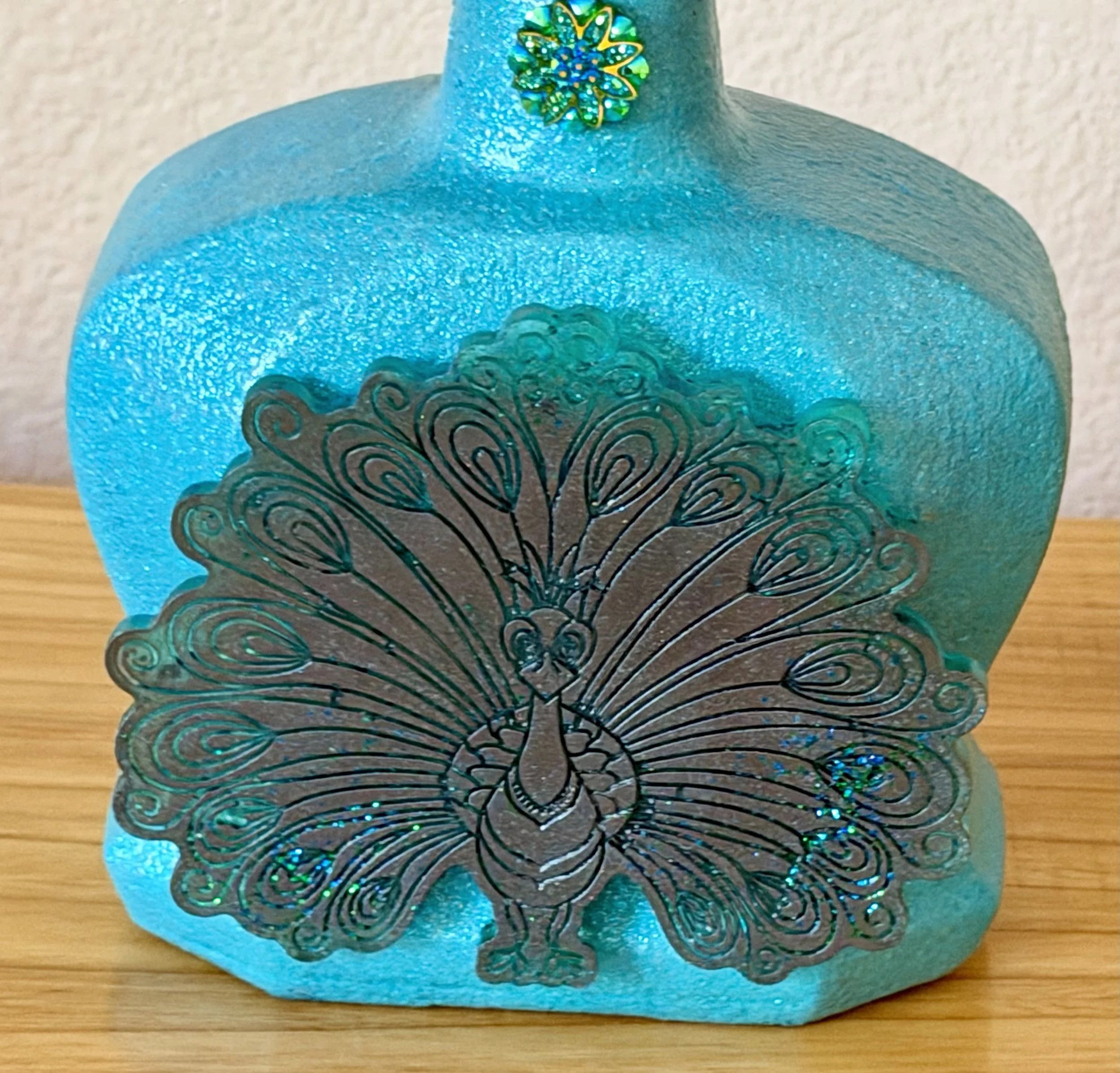 Peacock Crown Royal Bottle