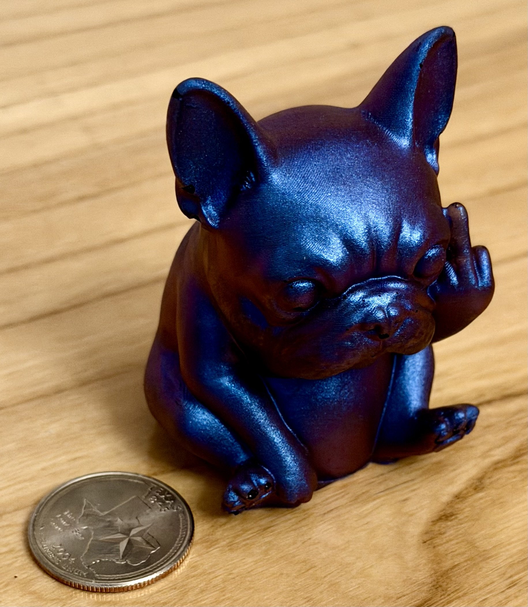 Cheeky French Bulldog Figurine - Bold Desk Decor