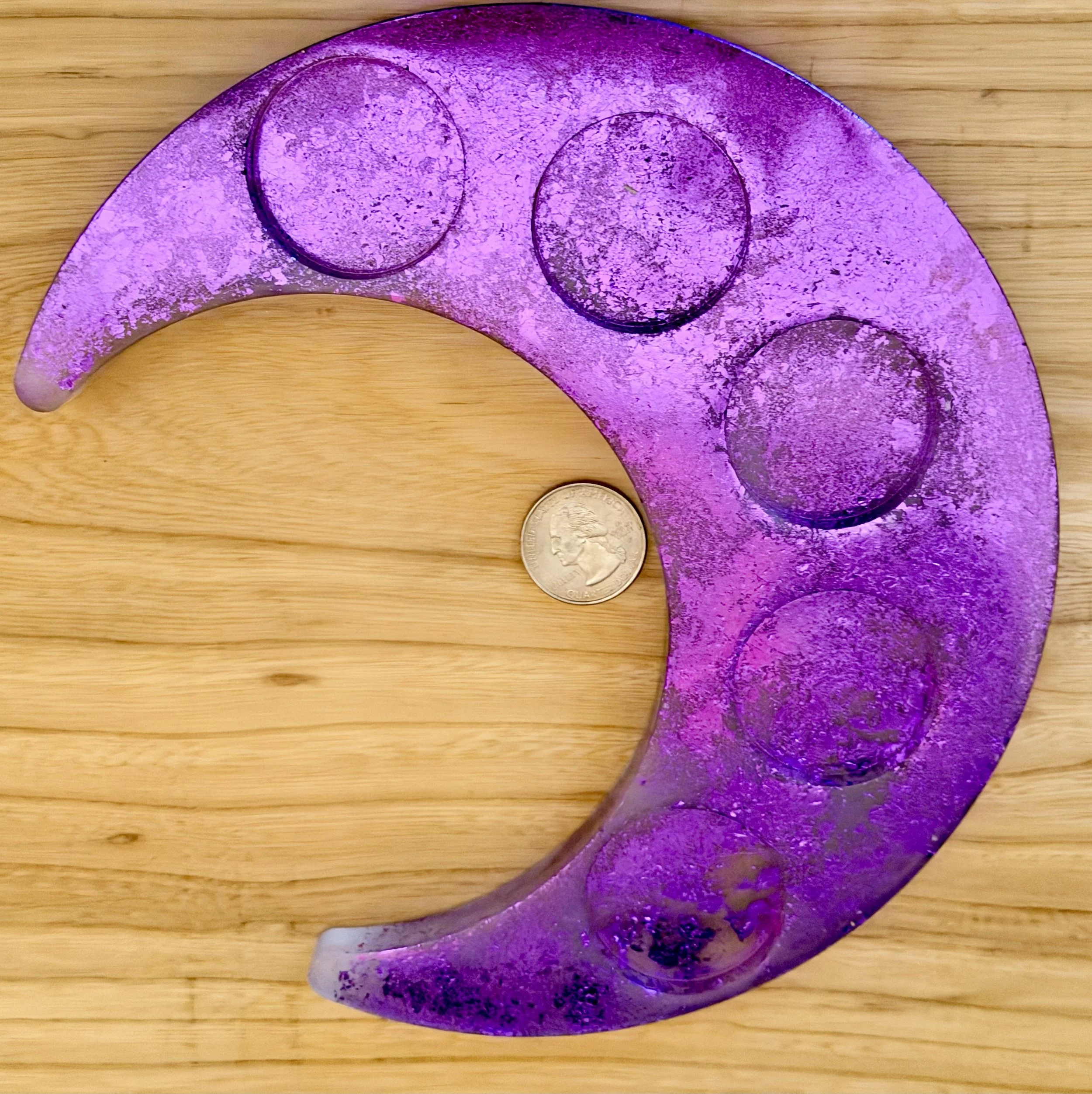 Lunar Elegance Pink Glitter Shot Glass or Tea Light Holder