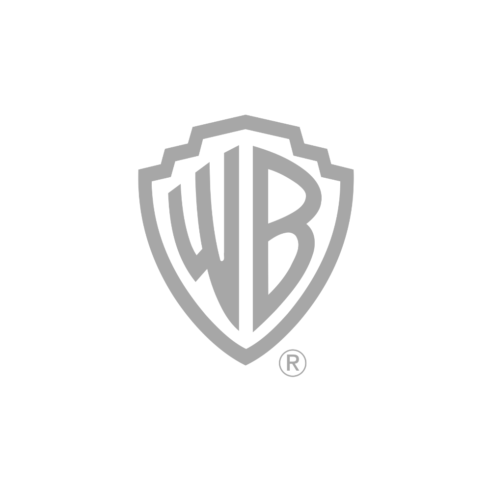Warner Bros. shield logo in black on a transparent background.