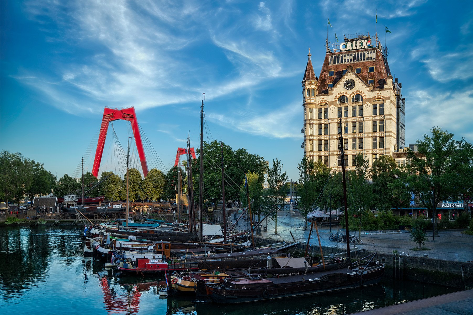 Oude Haven Rotterdam, Willemsbrug, Witte Huis, Holland, The Netherlands