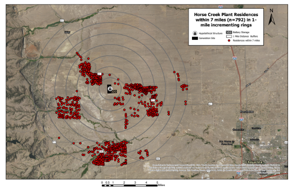 Preliminary Horse Creek Residential Proximity Map — Aerial View