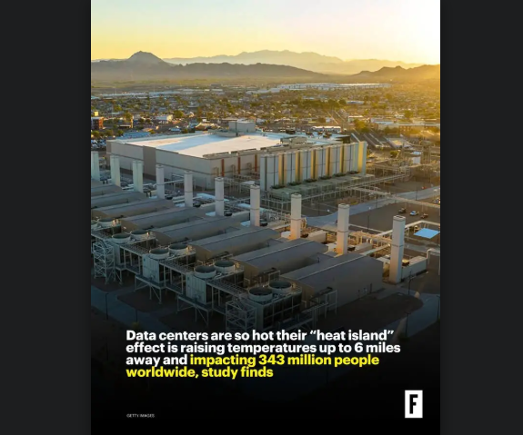 Data Center Heat-Island Effects — Reported Regional Temperature Impacts