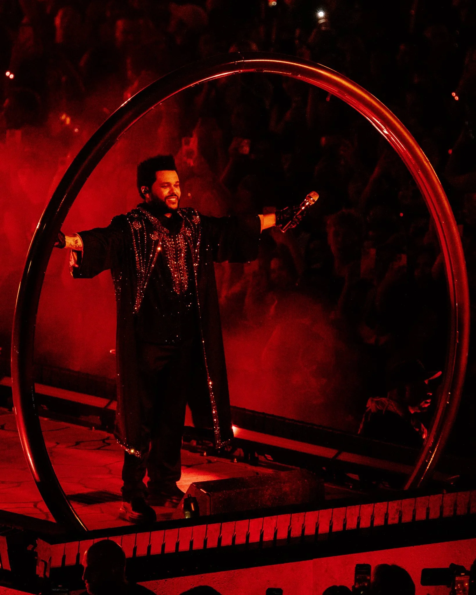 	
Beau Chevalier photo of The Weeknd concert and him performing in Vancouver at BC Place