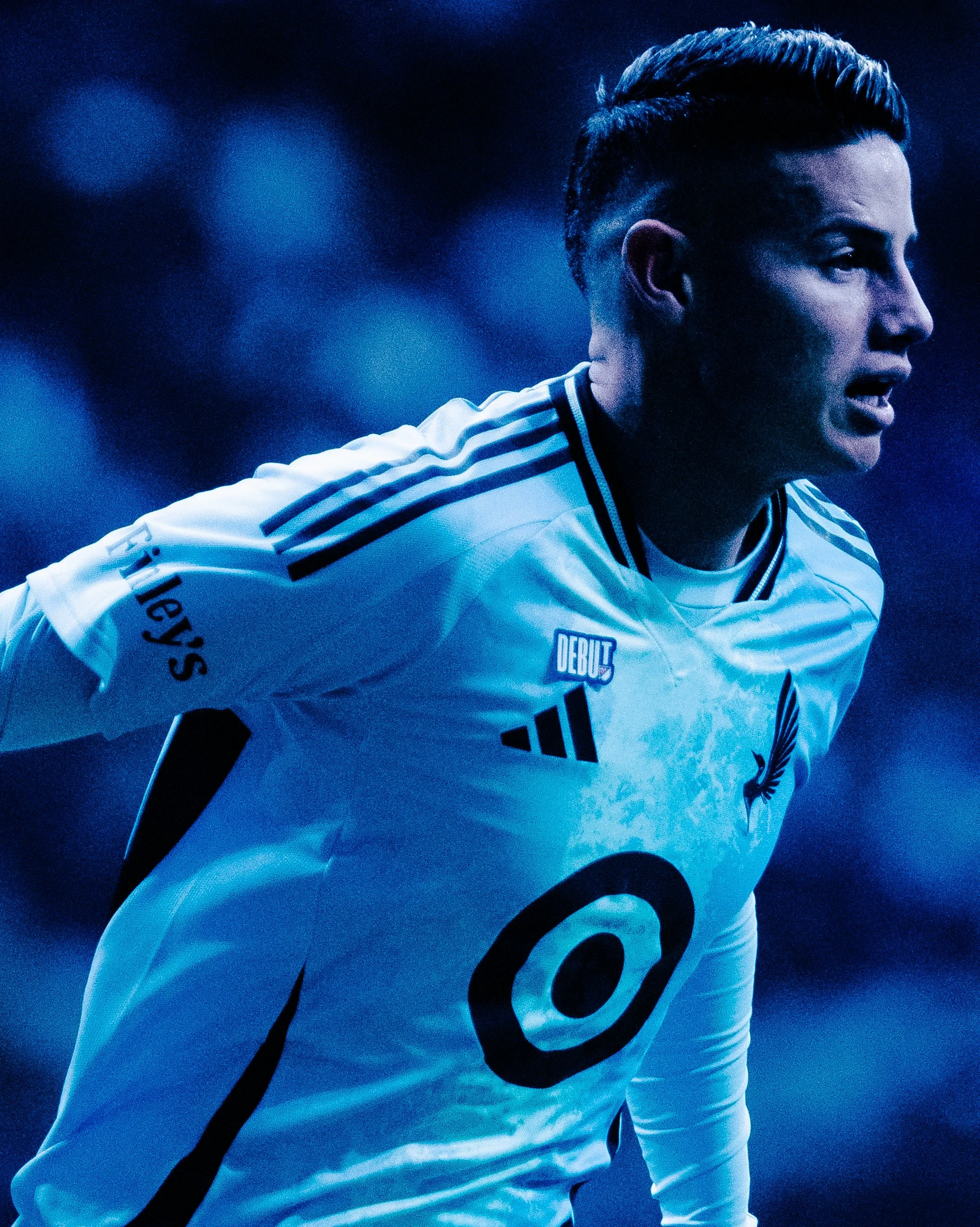 Beau Chevalier photo of James Rodriguez making his Major League Soccer debut for Minnesota United FC in Vancouver at BC Place