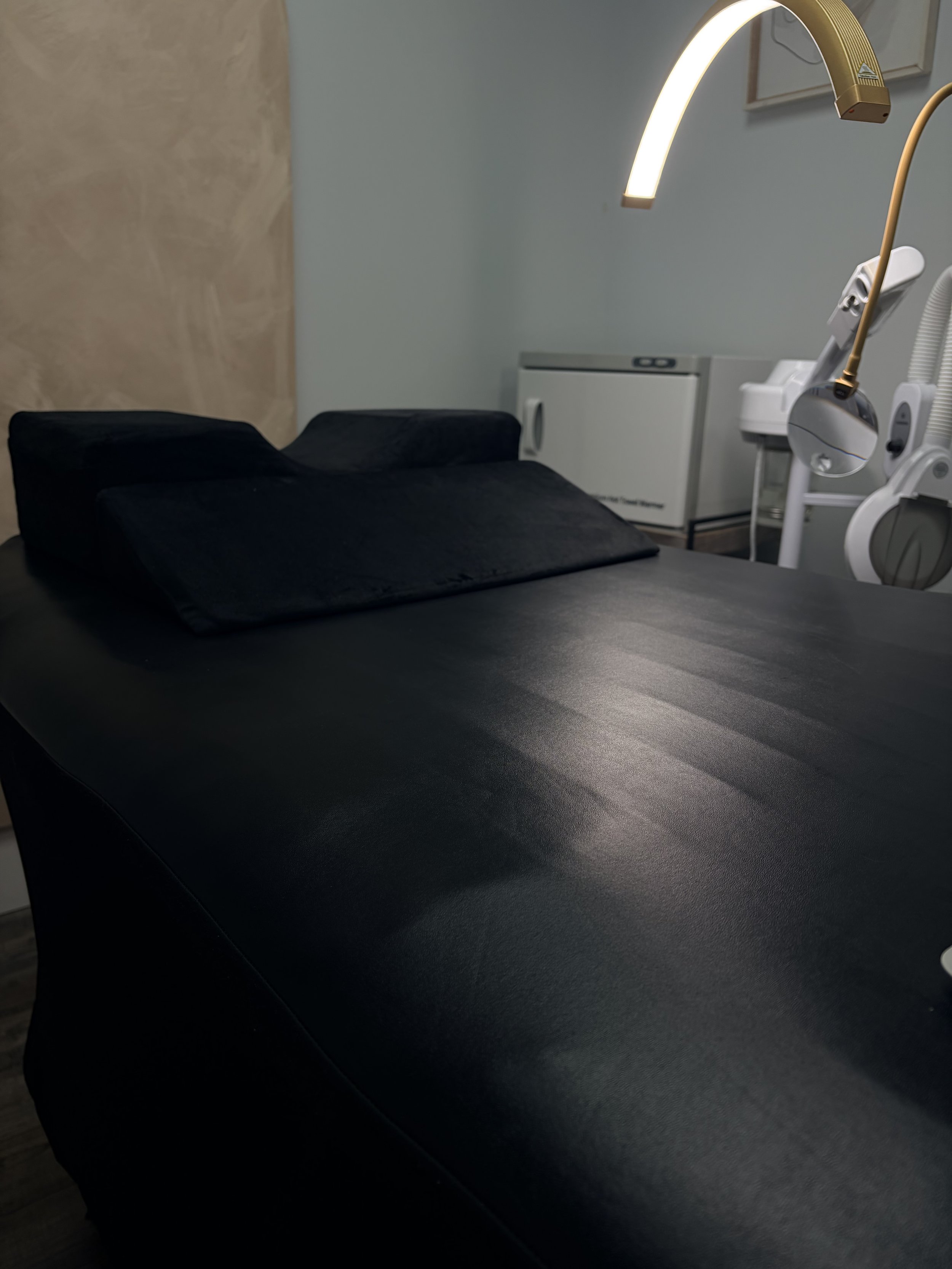 Treatment room at Krazy Beautiful Aesthetics in Avon, Indiana.