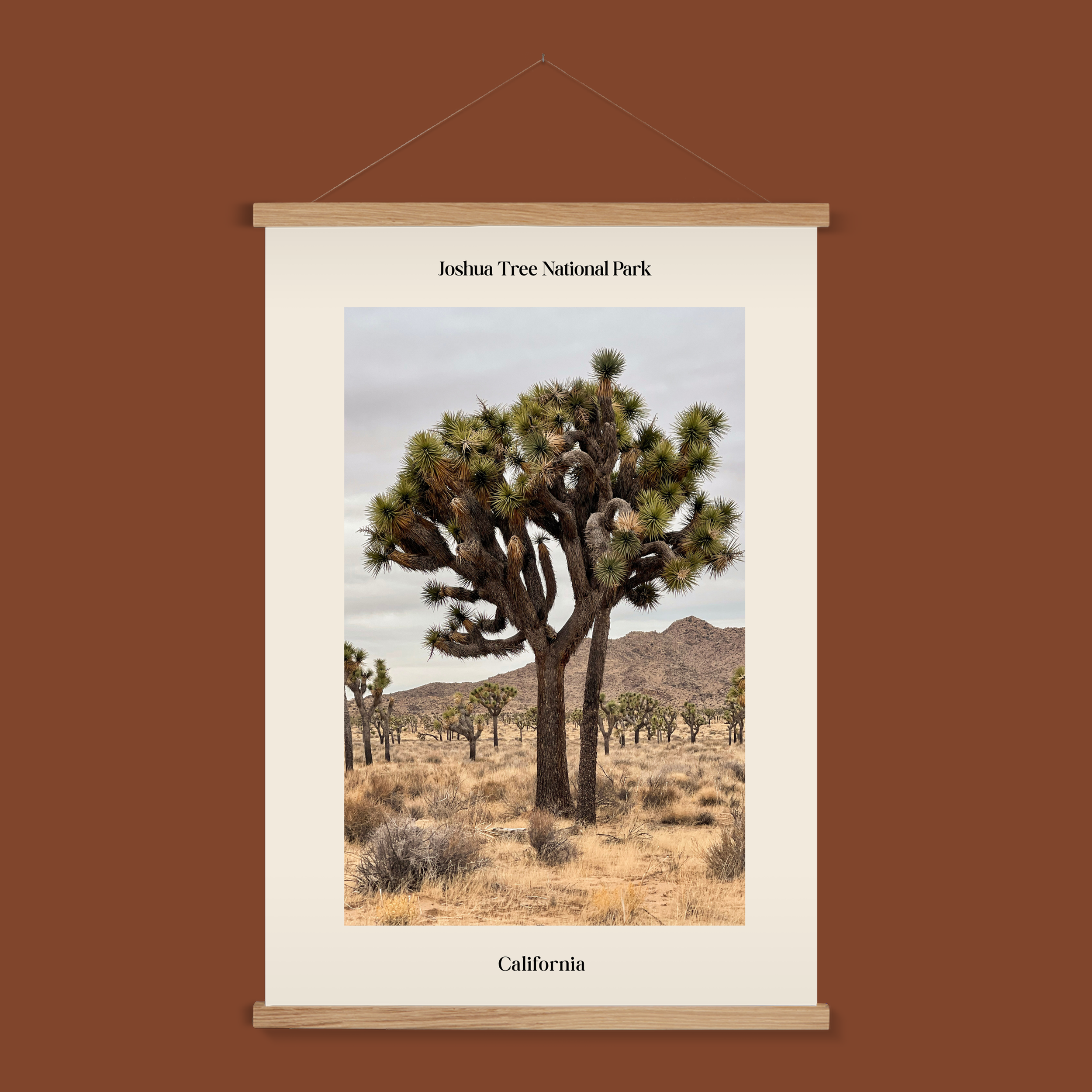 The Archive Hanging Print | Large Wood Frame Scroll Art (A2)