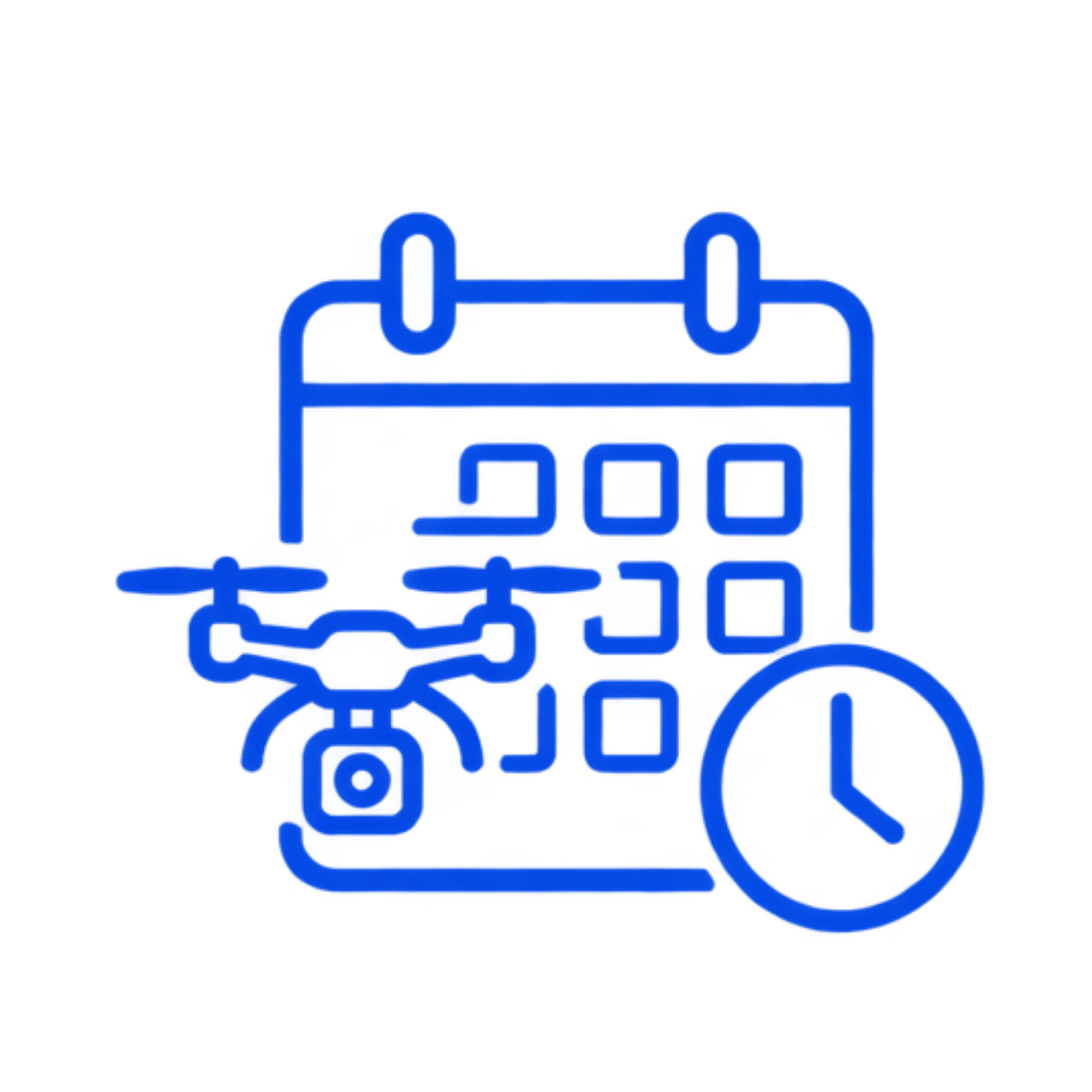 Blue neon outline of a baby stroller with a set of clouds beneath it.