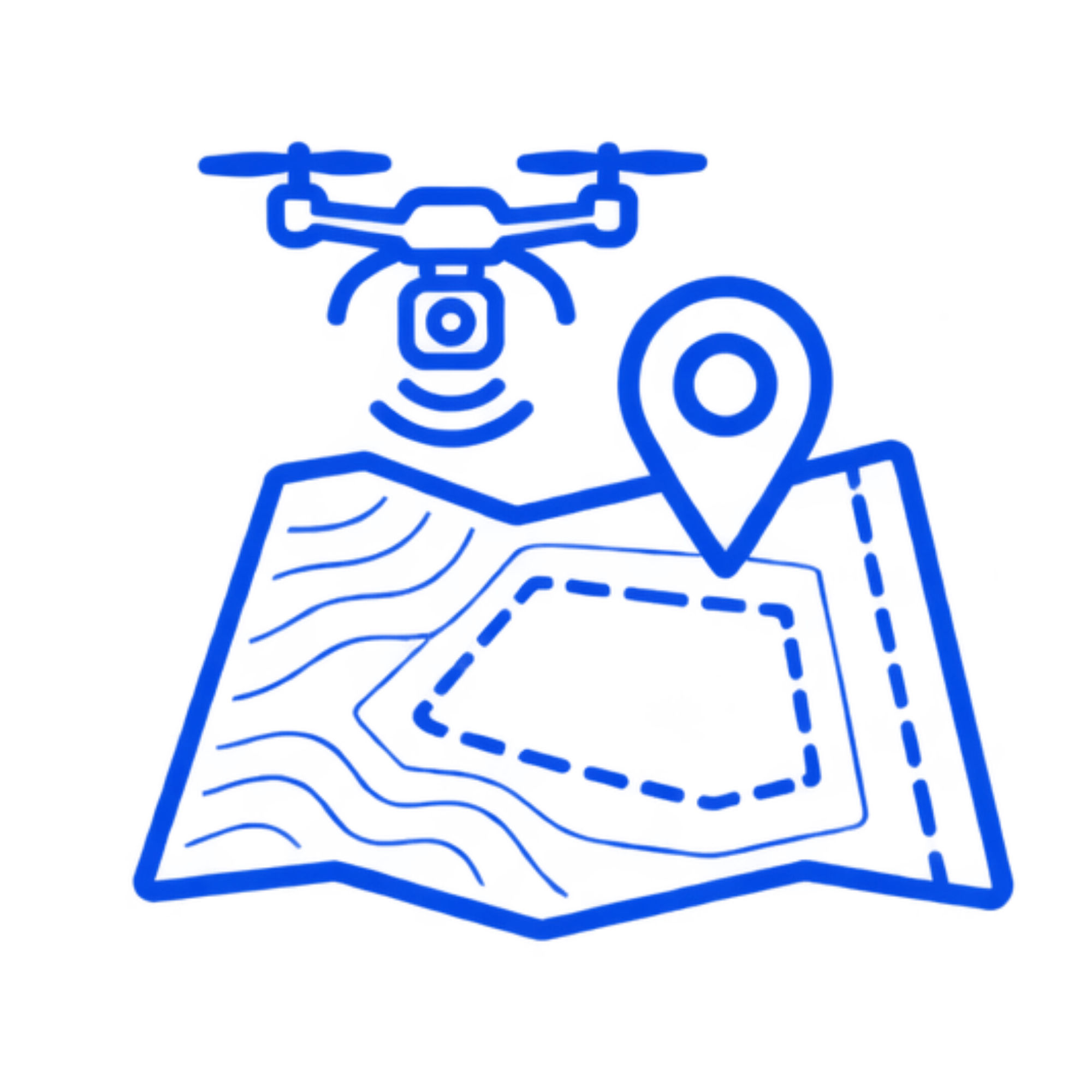 Blue neon outline of a person riding a motorcycle, with a circular target shape to the right.