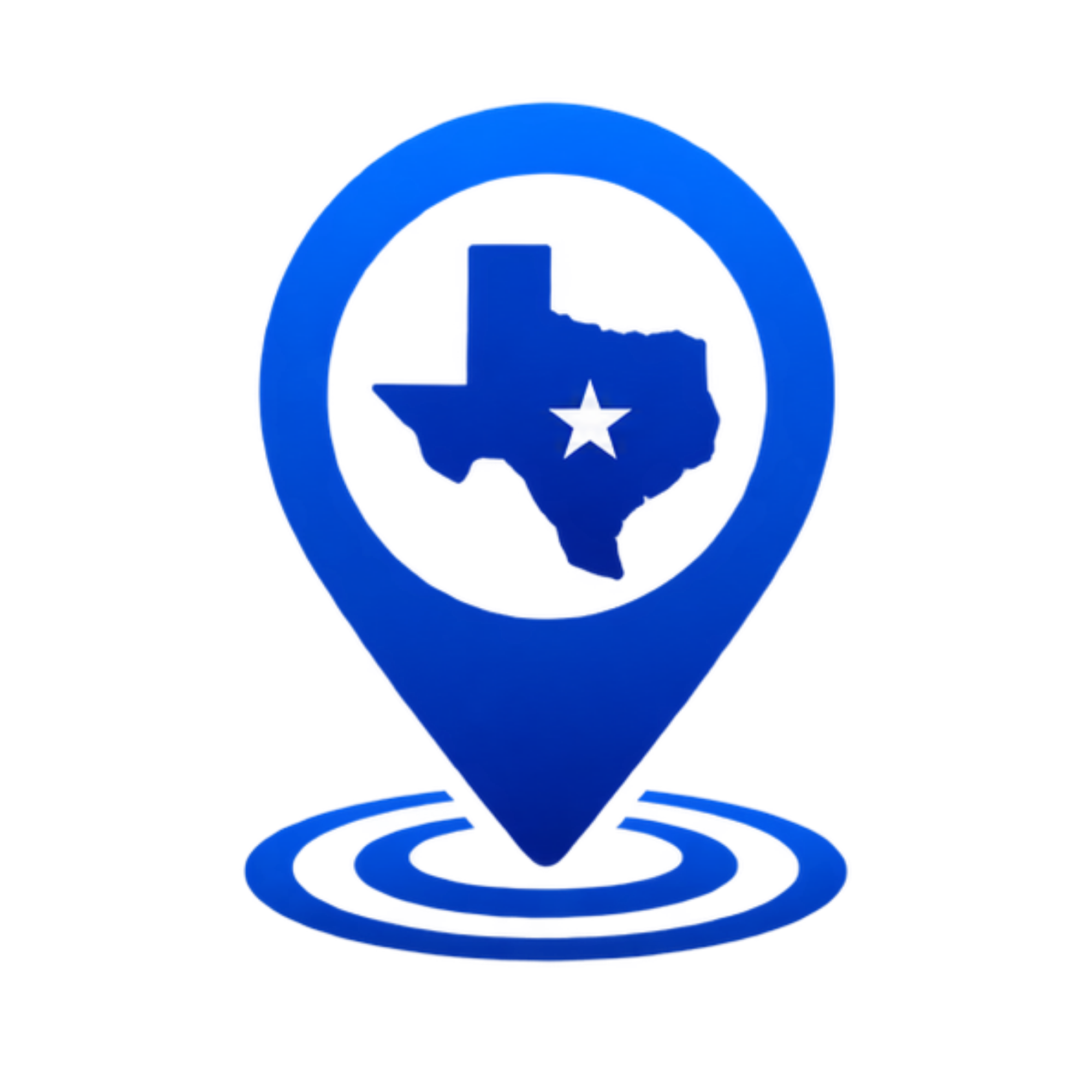 The image features a blue circular emblem with a white star in the center, overlaid on a dark background.