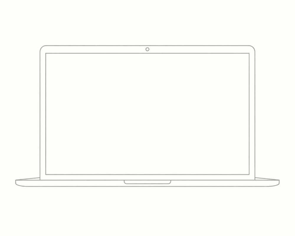ELaptop showing email newsletter sign-up for House of Communication