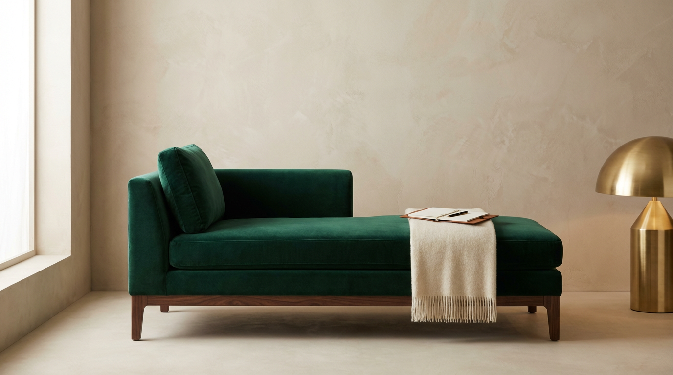 Velvet Chaise Lounge