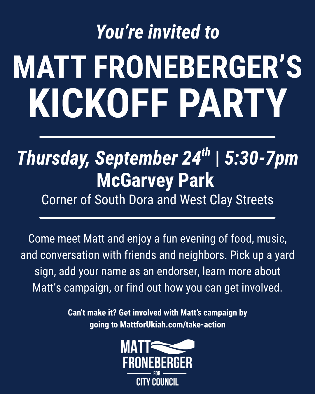 Campaign Kickoff Party