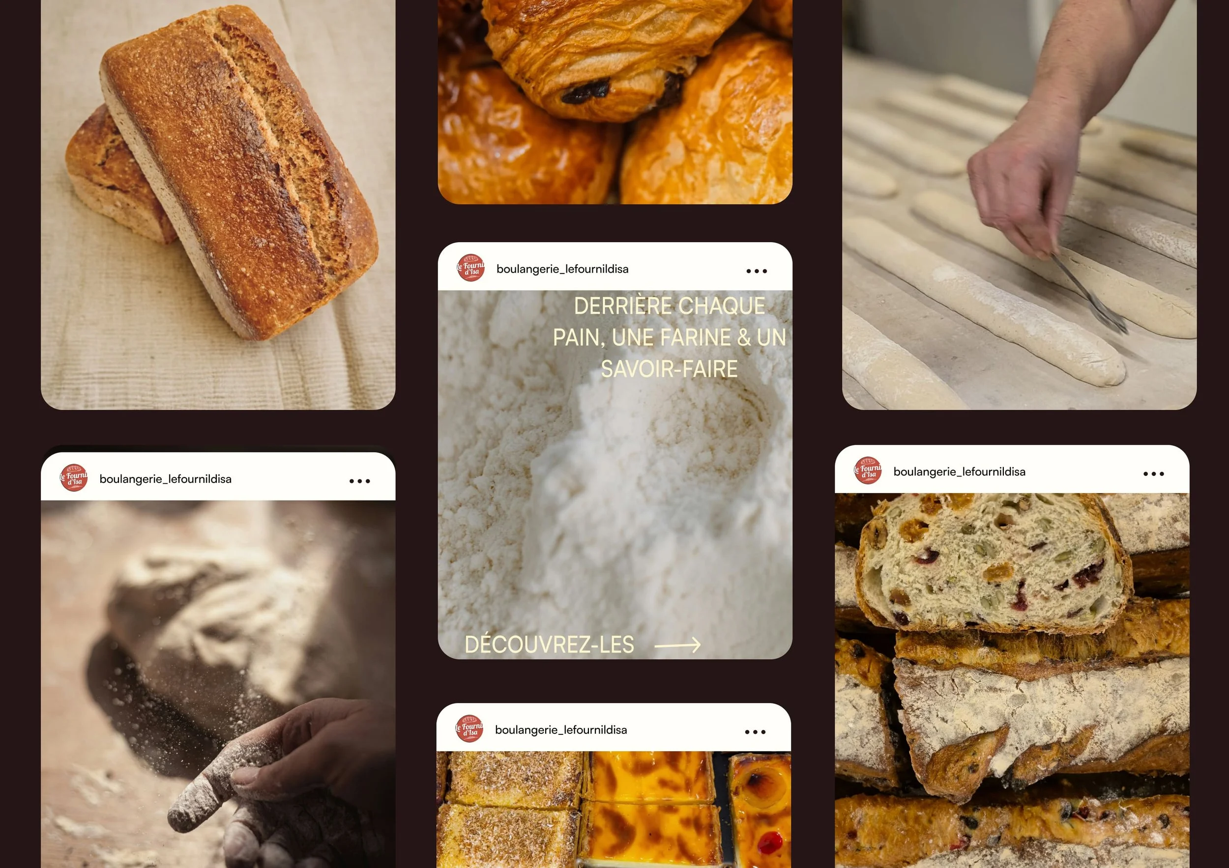 social media feed le fournil d'isa