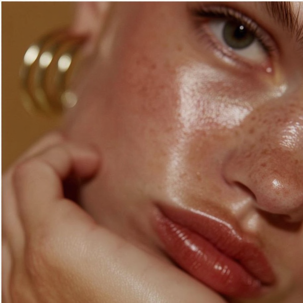 glowing skin women portrait