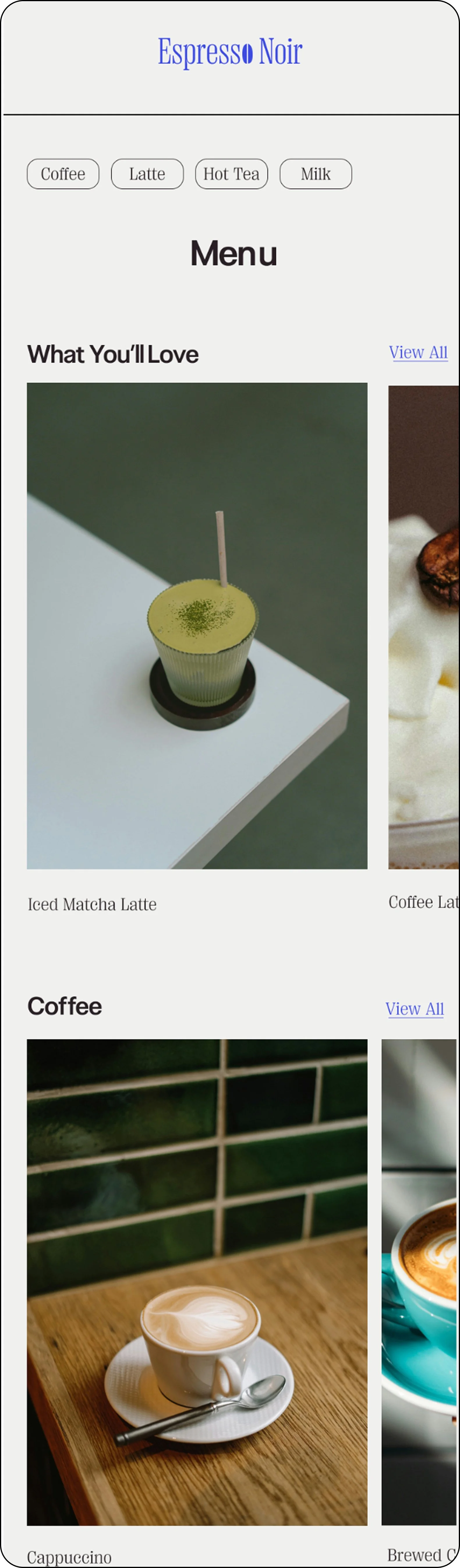 product page wireframe