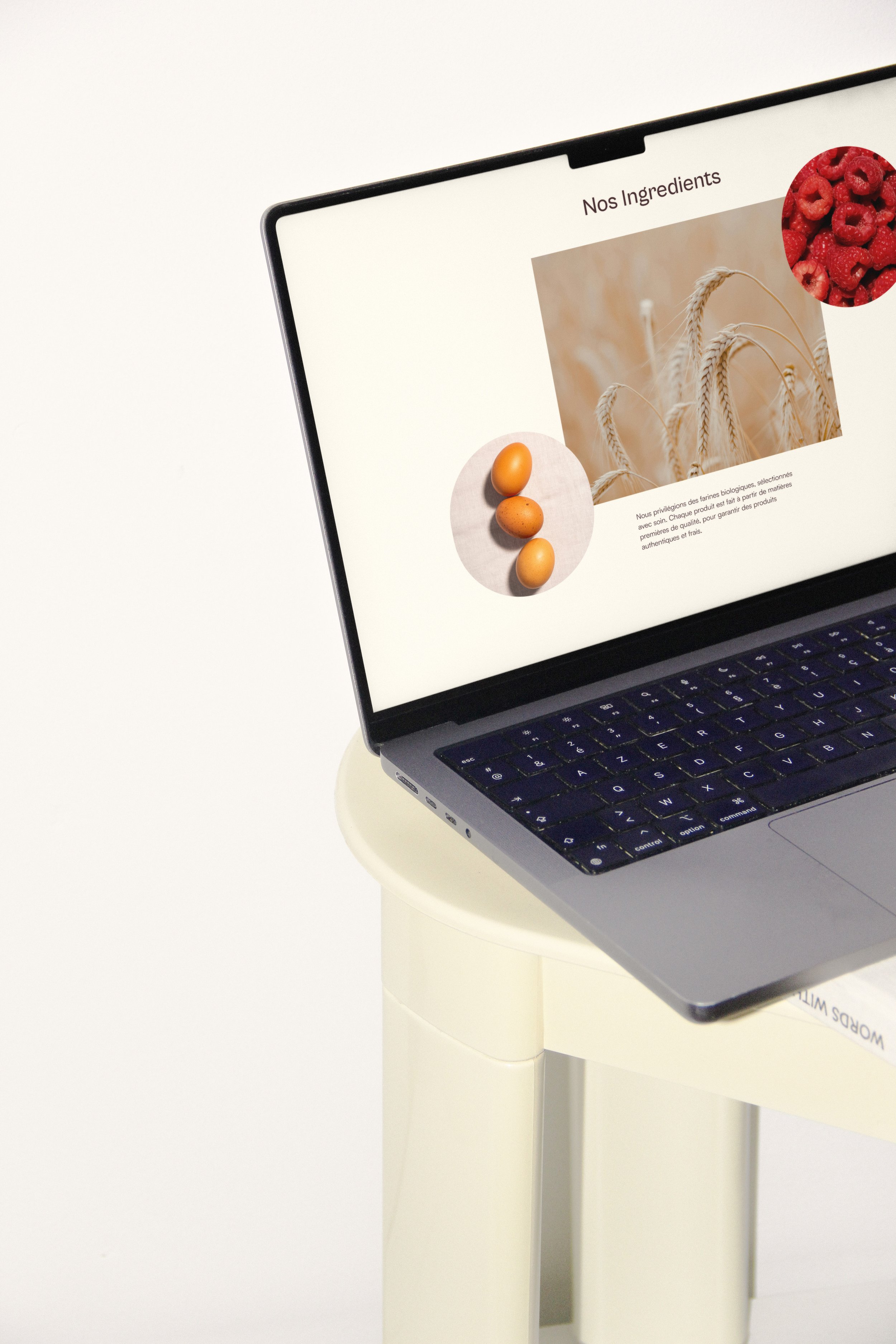 desktop mockup homepage