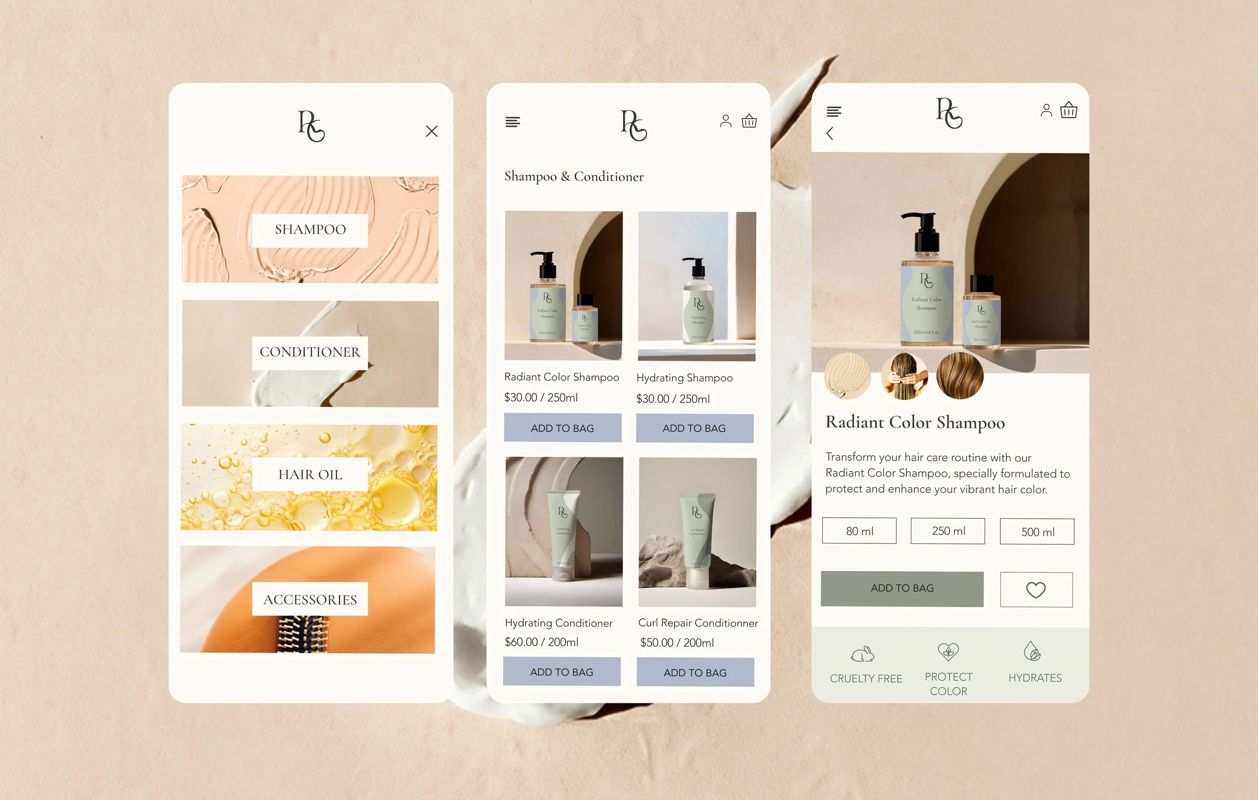 mobile wireframes