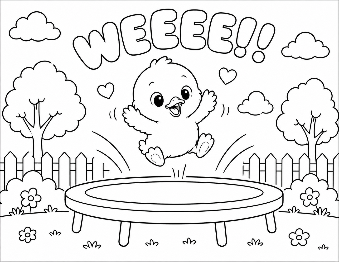 trampoline coloring page (weee!!!)