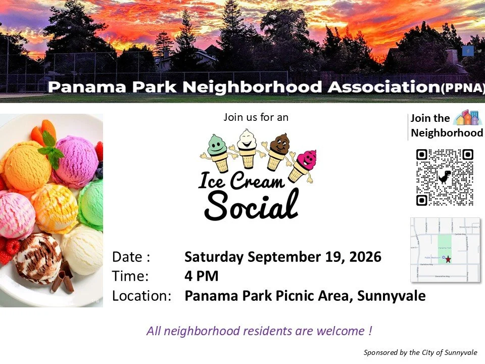 Ice Cream Social September 19 at 4pm in Panama Park