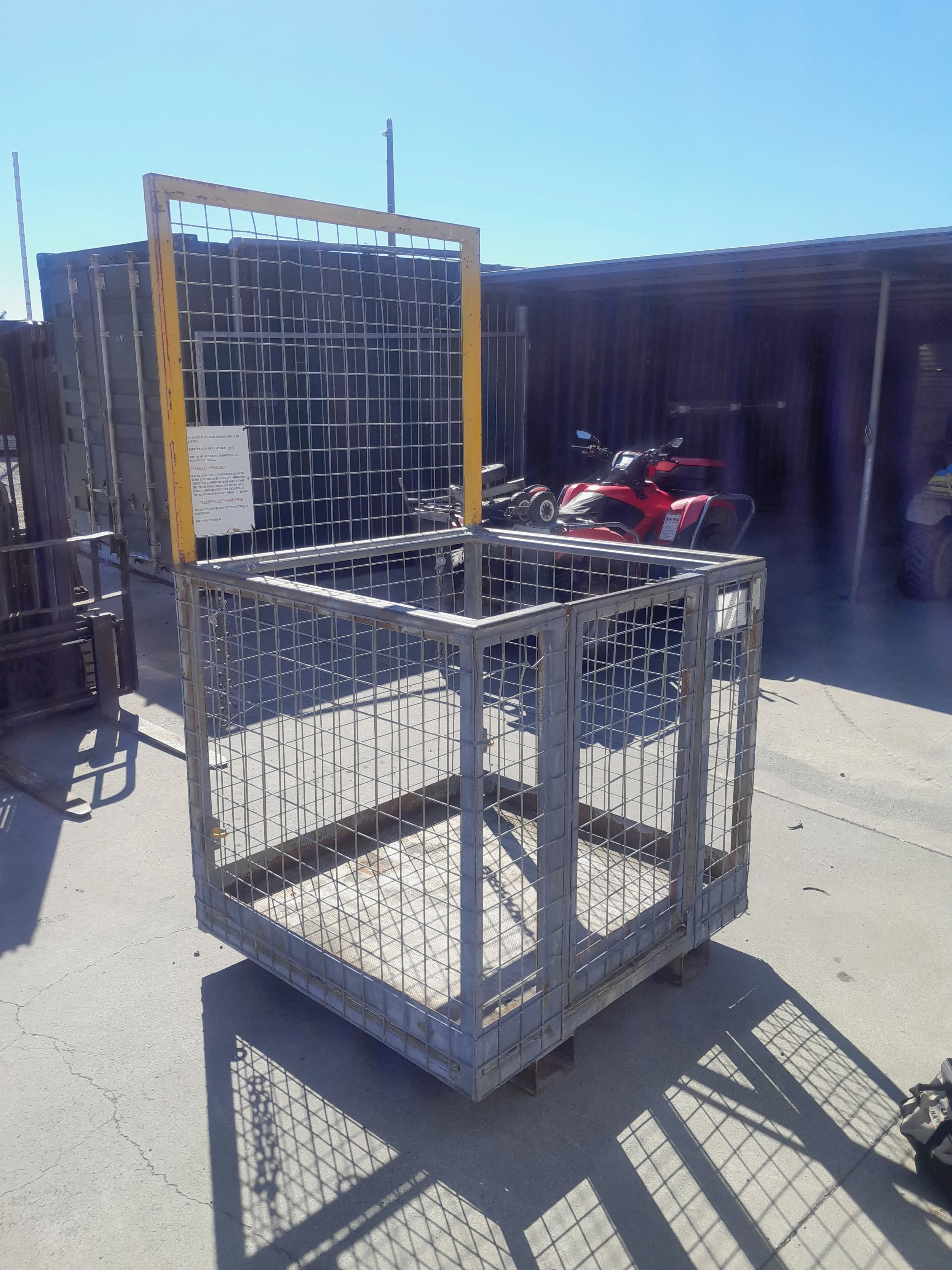 forklift man cage