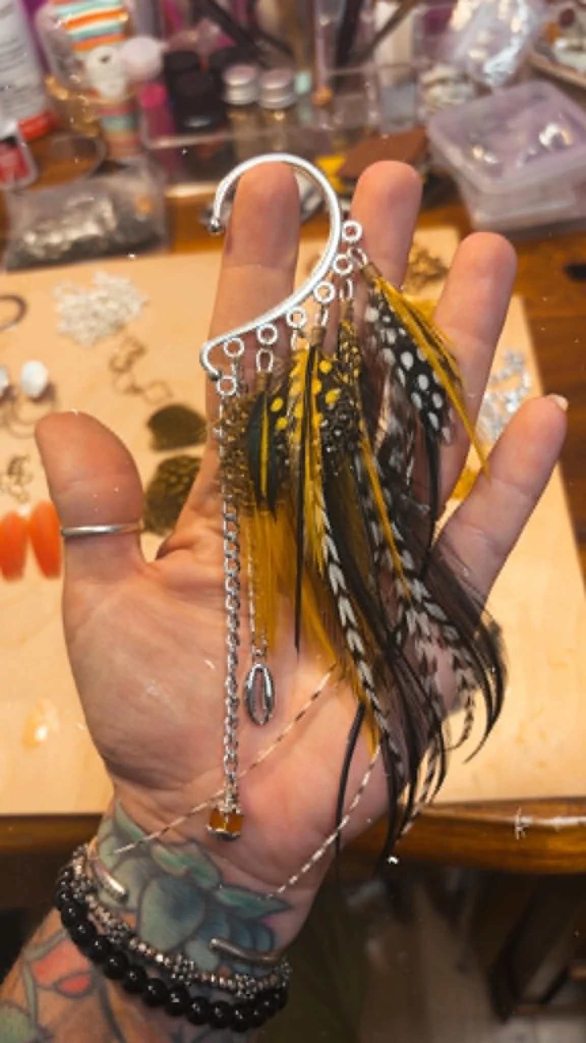 The Heather Silver Ear Cuff
